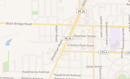 map of 2121 Milton Ave 100 Janesville, WI 53545