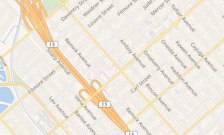 map of 10429 Laurel Canyon Pacoima, CA 91331