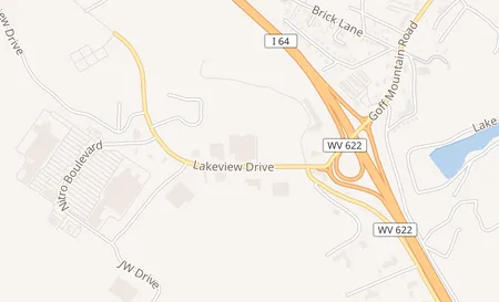 map of 110 Lakeview Dr Cross Lanes, WV 25313