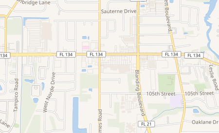 map of 6326 103rd St Jacksonville, FL 32210