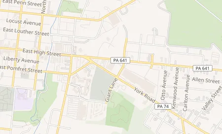 map of 650 E High St Spc 601 Carlisle, PA 17013
