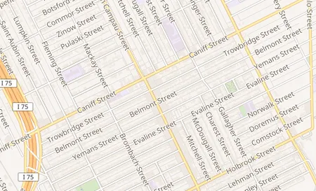 map of 10212 Joseph Campau Street Hamtramck, MI 48212