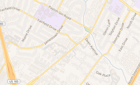 map of 8610 N Lamar Austin, TX 78753