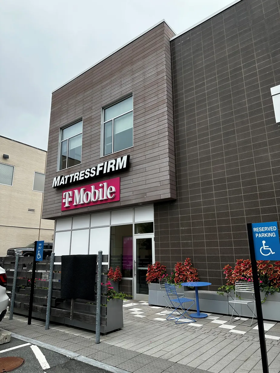 Exterior photo of T-Mobile Store at Boylston St & Holly Ln, Chestnut Hill, MA 