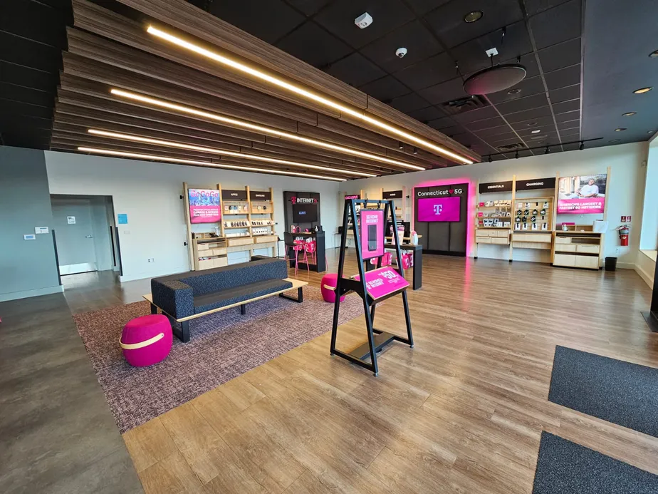 Interior photo of T-Mobile Store at Hamden Plaza, Hamden, CT