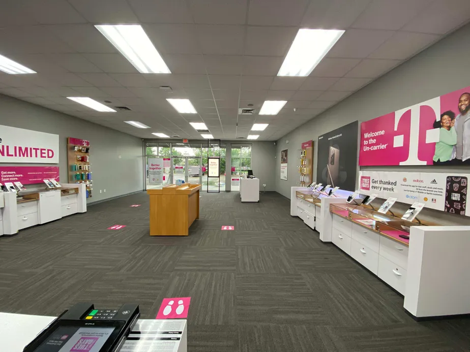 Interior photo of T-Mobile Store at Berryhill Rd & Eastchase Pkwy, Montgomery, AL