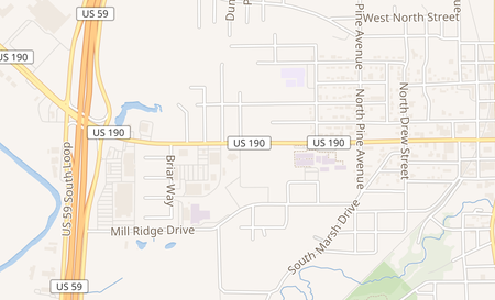 map of 1103 West Church St. Livingston, TX 77351