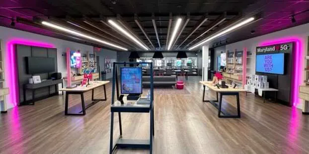 Interior photo of T-Mobile Store at Laurel Shopping Center, Laurel, MD