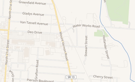 map of 1060 Mt Vernon Rd Newark, OH 43055