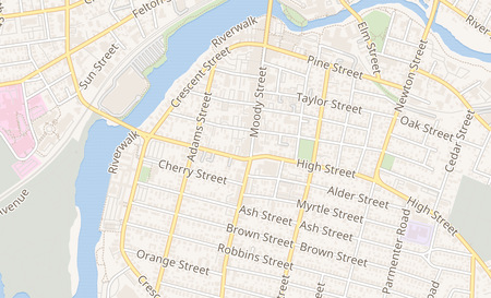 map of 485 Moody St Waltham, MA 02453