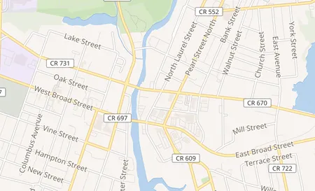 map of 8 South Laurel Street Bridgeton, NJ 08302