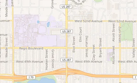 map of 5044 Federal Blvd Denver, CO 80221