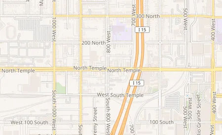 map of 780 W North Temple Salt Lake City, UT 84116