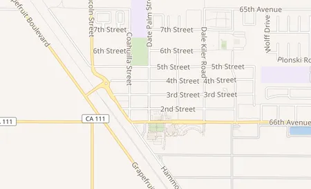 map of 91139 3rd St Mecca, CA 92254