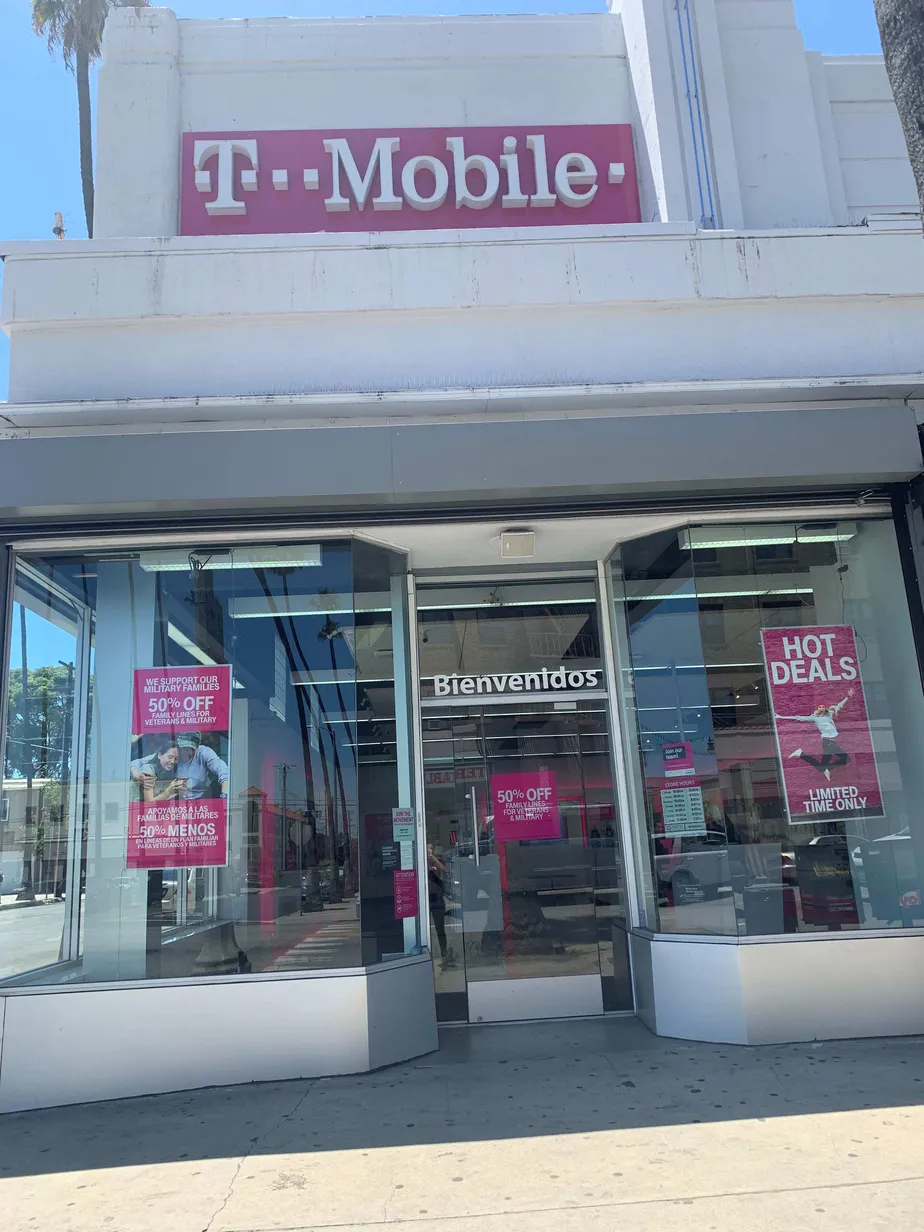 Exterior photo of T-Mobile store at N Avalon Blvd & E I St, Wilmington, CA
