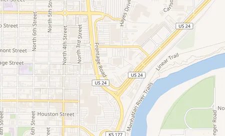map of 314 Tuttle Creek Blvd Suite K Manhattan, KS 66502