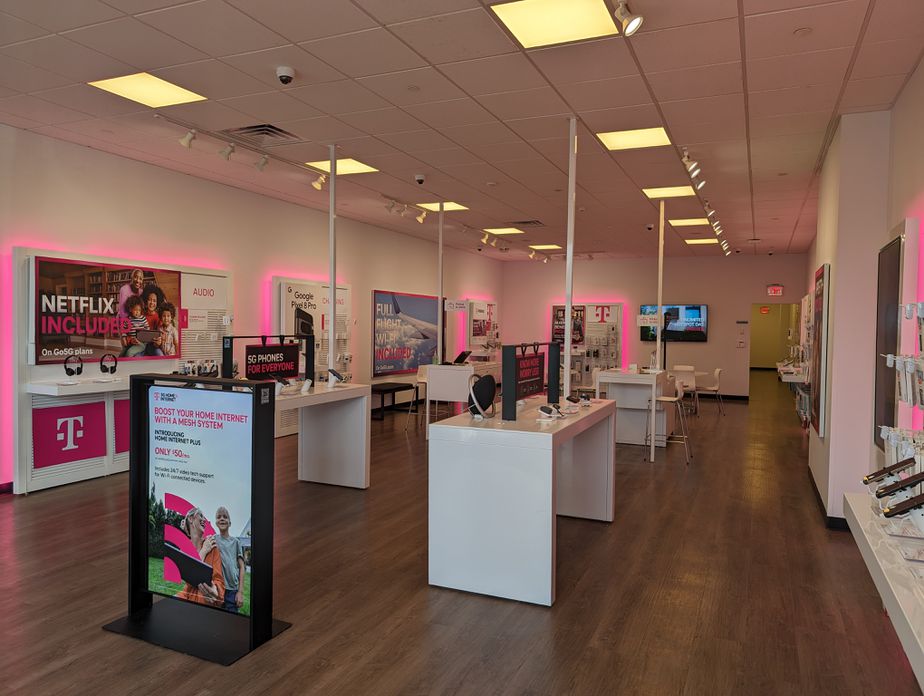 Interior photo of T-Mobile Store at Broadway & Bellevue Ave, Elmwood Park, NJ