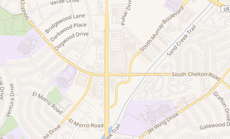map of 1883 S Academy Blvd Colorado Springs, CO 80916