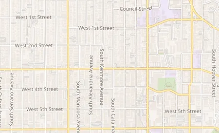 map of 3657 W. 3rd St Los Angeles, CA 90020