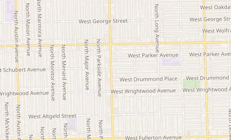 map of 2649 N. Central Ave. Chicago, IL 60639