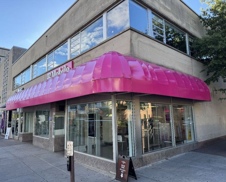 Exterior photo of T-Mobile Store at Colesville Rd & Fenton St, Silver Spring, MD