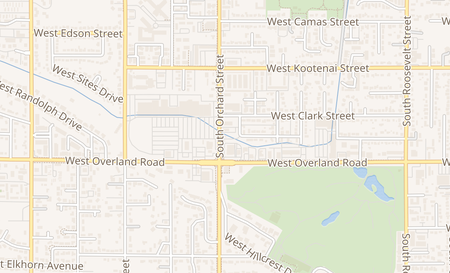 map of 1500 Orchard St Boise, ID 83705