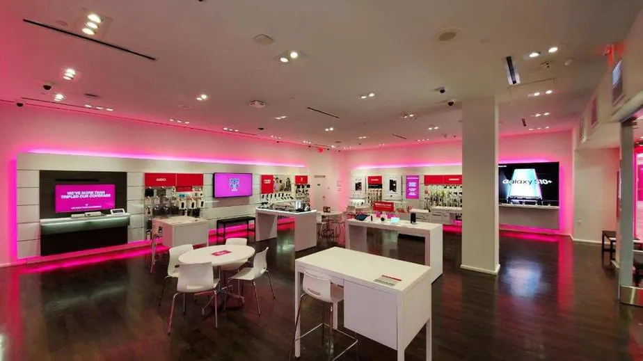 Interior photo of T-Mobile Store at Bellevue Sq Mall IN-Line, Bellevue, WA