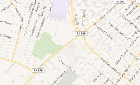 map of 1206 Millersville Pike Suite 2 Lancaster, PA 17603