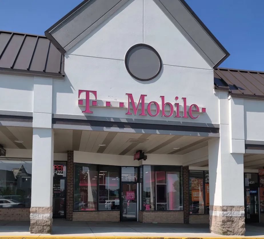Exterior photo of T-Mobile store at Fort Meade Rd & Red Clay Rd, Laurel, MD