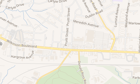 map of 2550 Westerly Hills Dr. Charlotte, NC 28208