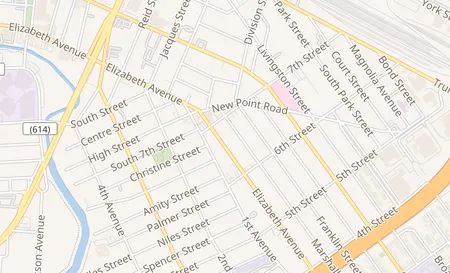 map of 647 Elizabeth Ave Elizabeth, NJ 07206