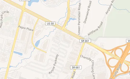 map of 14511 Lee Jackson Memorial Hwy, Unit H Chantilly, VA 20151