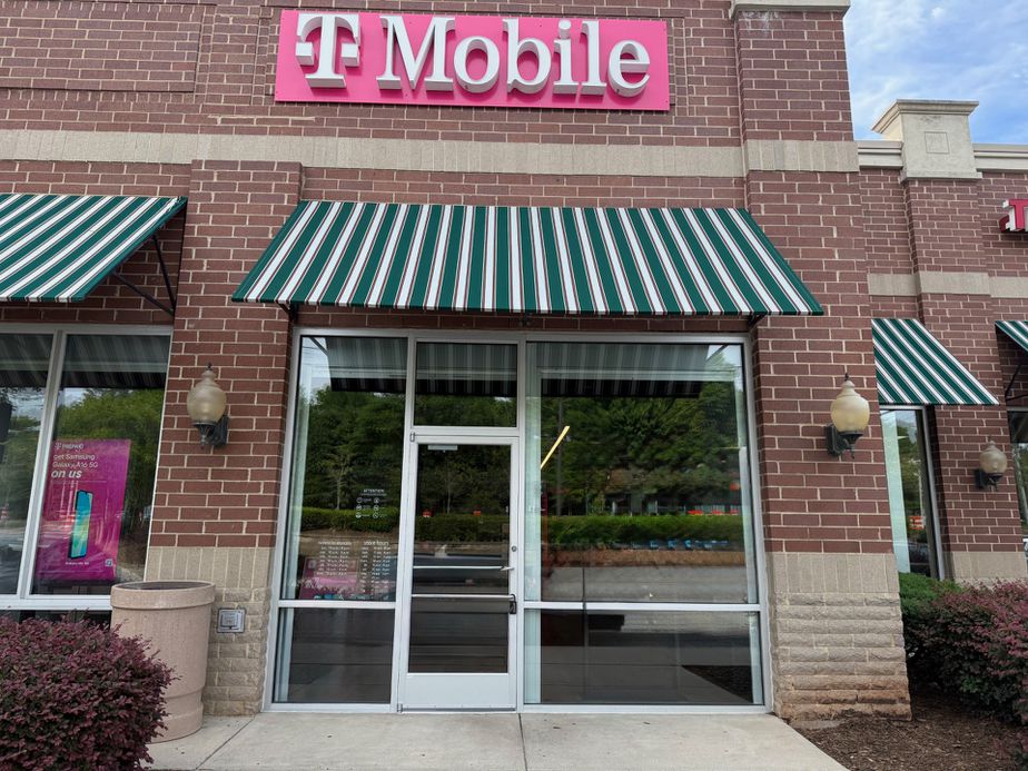 Exterior photo of T-Mobile Store at Fayetteville Rd & E NC Hwy 54, Durham, NC