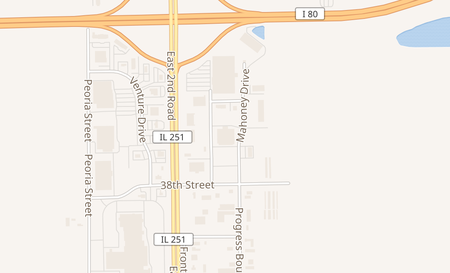 map of 1350 38th St Peru, IL 61354