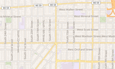 map of 1230 S Cesar E Chavez Dr Milwaukee, WI 53204