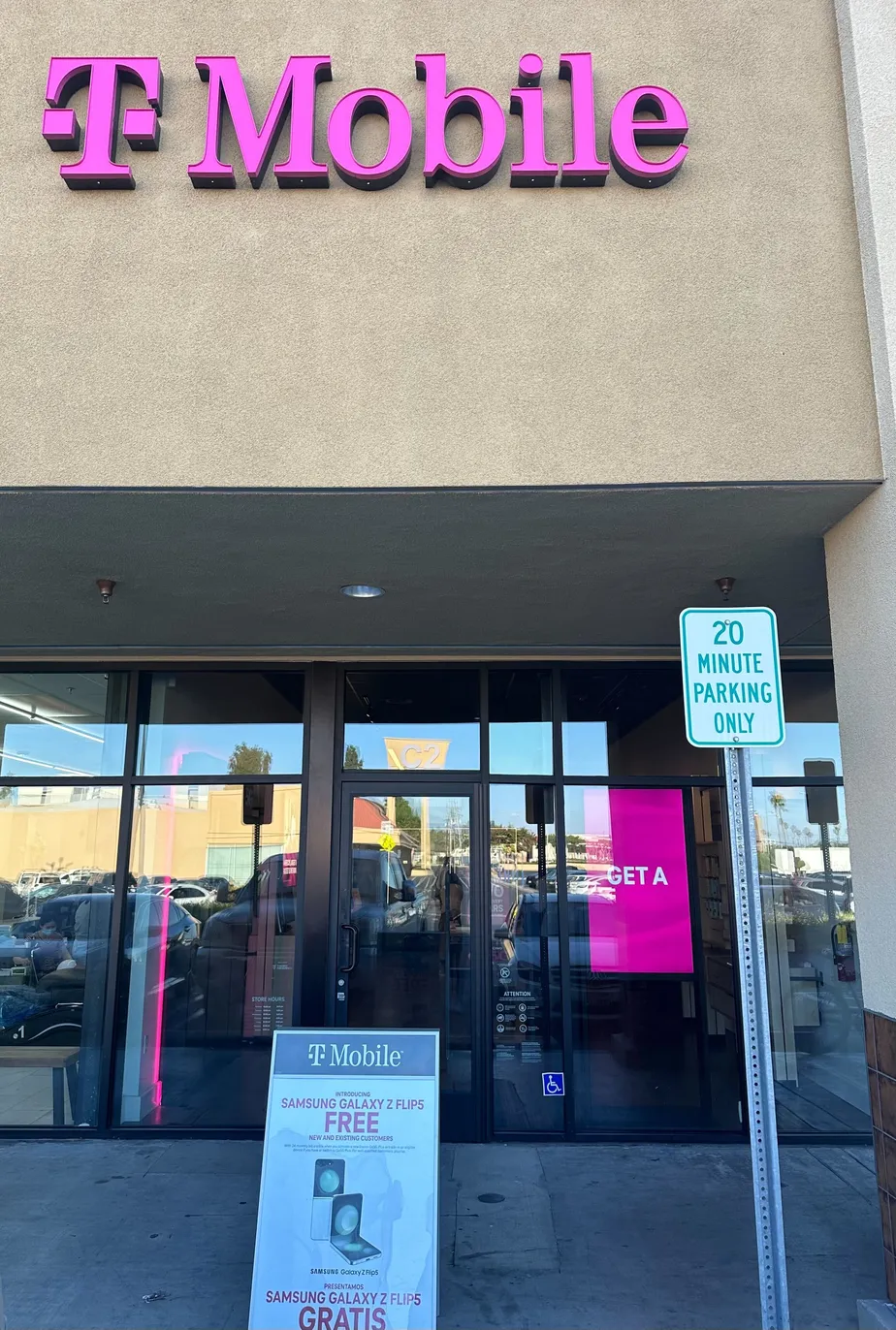 Exterior photo of T-Mobile Store at Katella & Euclid, Anaheim, CA
