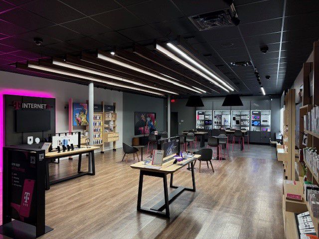 Interior photo of T-Mobile Store at Stratford Rd & Lower Mall Dr, Winston-Salem, NC