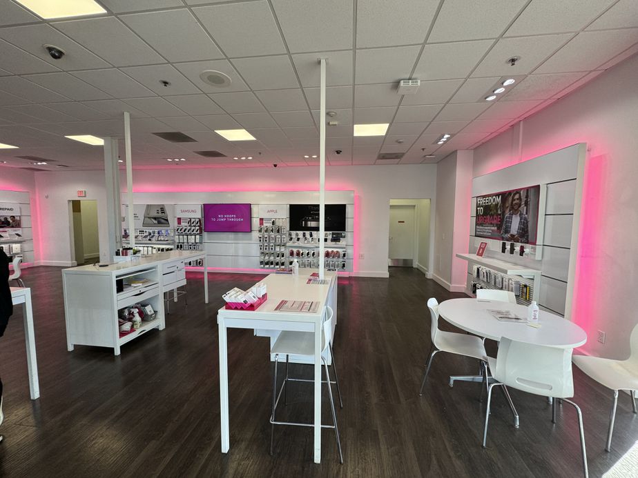 Interior photo of T-Mobile Store at Mall 205, Portland, OR