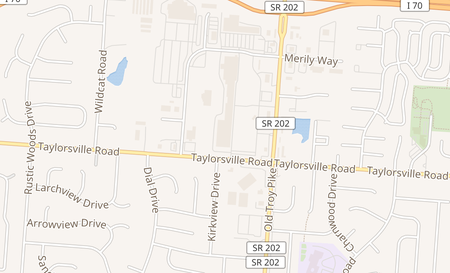 map of 7611 Old Troy Pike Huber Heights, OH 45424