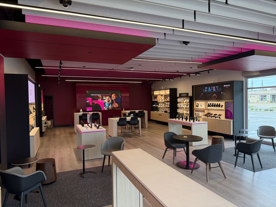 Interior photo of T-Mobile Store at Hwy 380 & Graves, Mckinney, TX