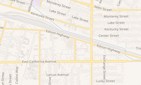 map of 2105 Edison Hwy Spc P38 Bakersfield, CA 93305