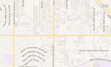 map of 4248 W Indian School Rd, Ste 104 Phoenix, AZ 85019