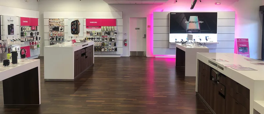 Interior photo of T-Mobile Store at Lakewood Center, Lakewood, CA