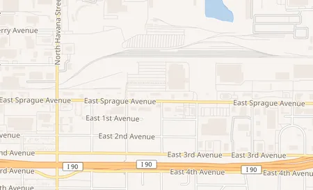 map of 4823 E Sprague Ave Ste 6 Spokane Valley, WA 99212