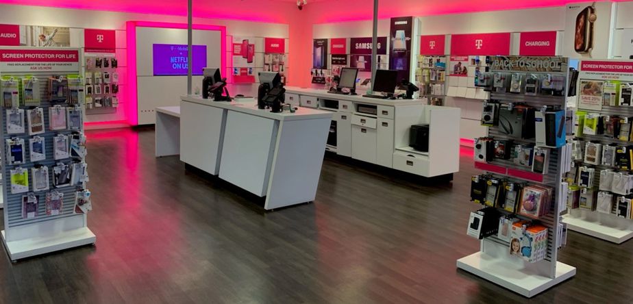 Interior photo of T-Mobile Store at Valley Fair, West Valley, UT