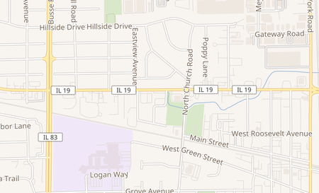 map of 716 W. Irving Park Rd Unit A Bensenville, IL 60106
