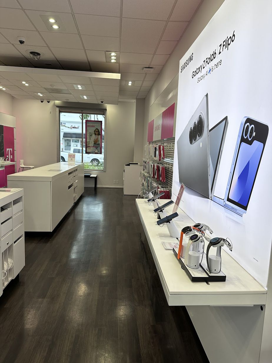 Interior photo of T-Mobile Store at 17th & Santa Ana, Costa Mesa, CA