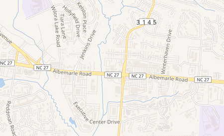 map of 6201 Albemarle Road Charlotte, NC 28212