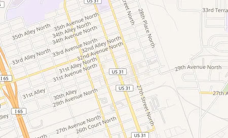 map of 3000 26th St. N. Birmingham, AL 35207