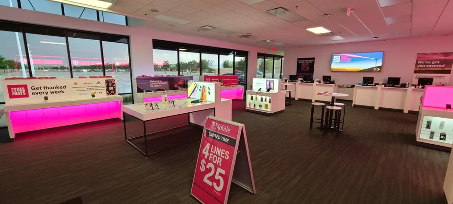 Interior photo of T-Mobile Store at Marsha Sharp Fwy & US 62 E, Lubbock, TX